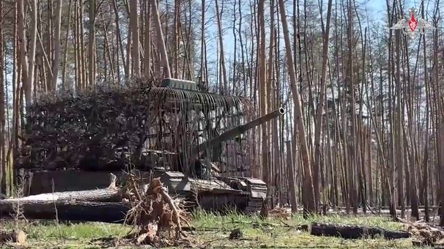 Боевая работа экипажа танка Т-90М «Прорыв» группировки войск «Запад» смотреть онлайн