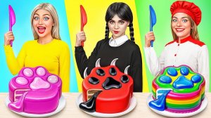 Кулинарный Челлендж# Уэнсдей Против Бабушки # Сумасшедшие Кулинарные Идеи от