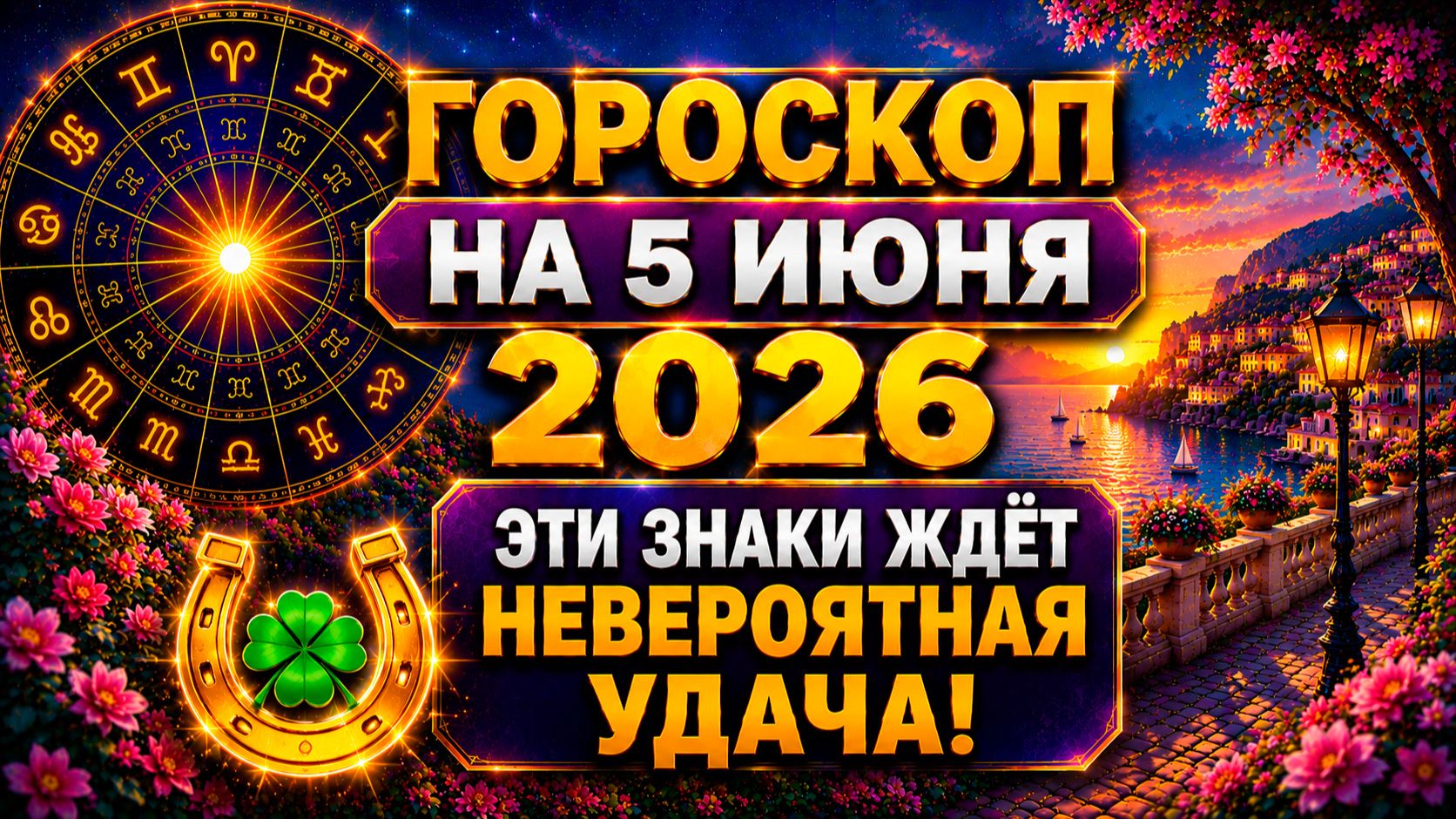 Гороскоп на 5 июня 2026 🚨 Эти знаки ждёт невероятная удача смотреть онлайн