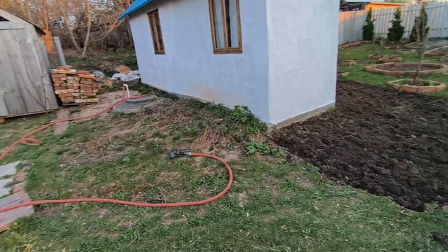 Дорожка- отмостка из кирпича! смотреть онлайн