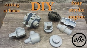 Четырехтактный двигатель своими руками / Homemade four stroke engine