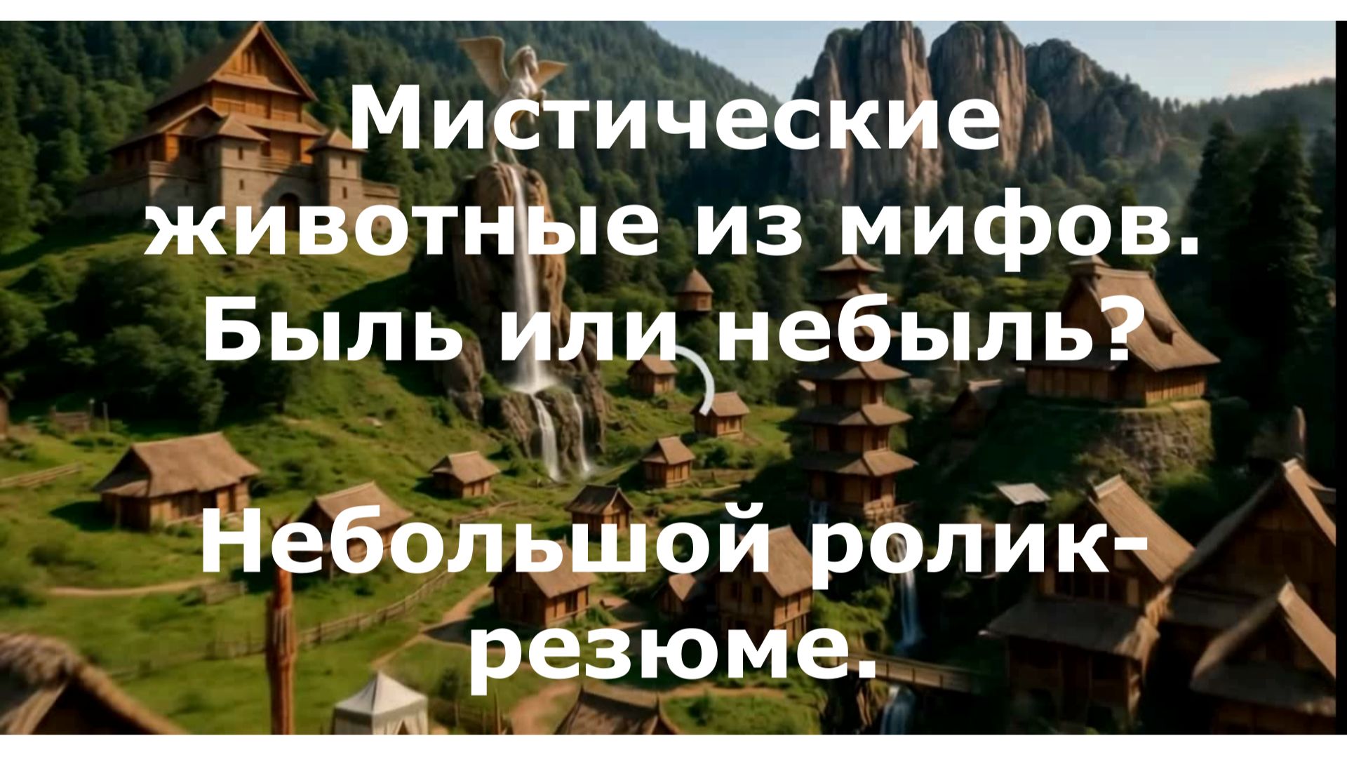 Мифические животные. Быль или небыль?Дело было в Японии. Ролик-резюме. Дело было в Японии.