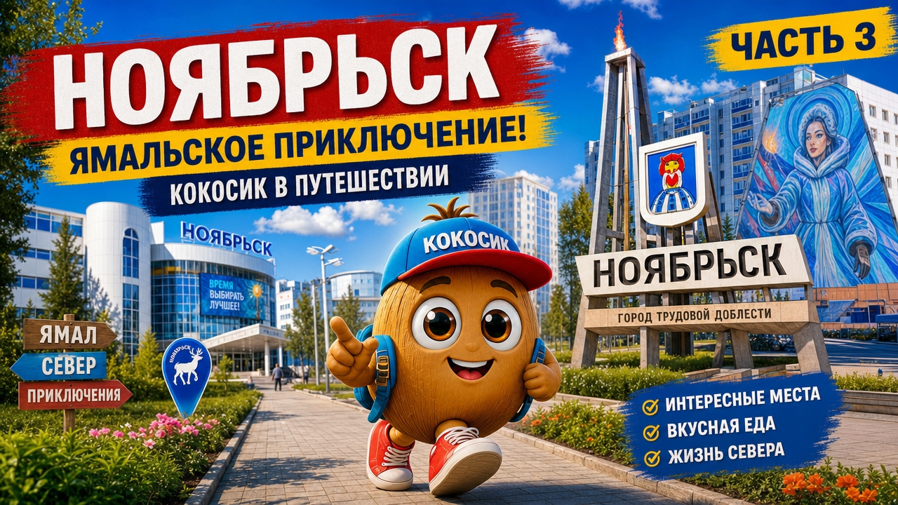 Кокосик гуляет по городу Ноябрьск, ч.3