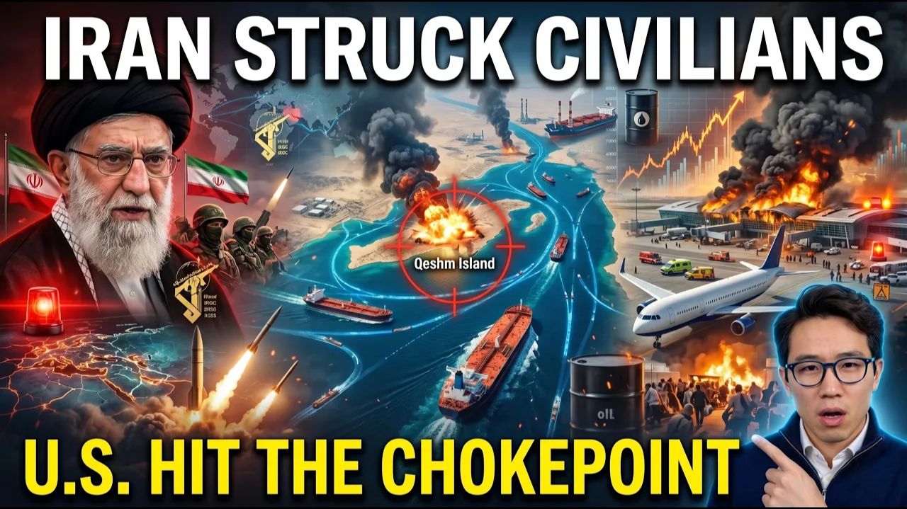 The U.S. Military Just Hit Iran's Most Strategic Island... As Iran STRIKES Kuwait's Airport! смотреть онлайн