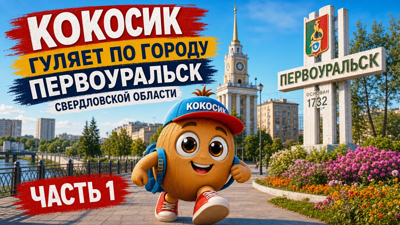 Кокосик гуляет по городу Первоуральск, ч.1