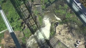 Стеклянный мост протянули через пропасть на Медовых водопадах
