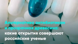 Альтернатива антибиотикам и прозрачная древесина: какие открытия совершают российские ученые
