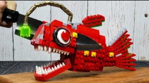 Охота на самого СТРАШНОГО морского монстра: КРАСНУЮ РЫБУ-УДИЛЬЩИКА | LEGO Rare Food ASMR
