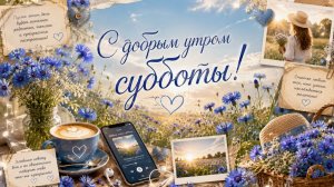 Скачать бесплатно с добрым утром субботы – короткая музыкальная открытка