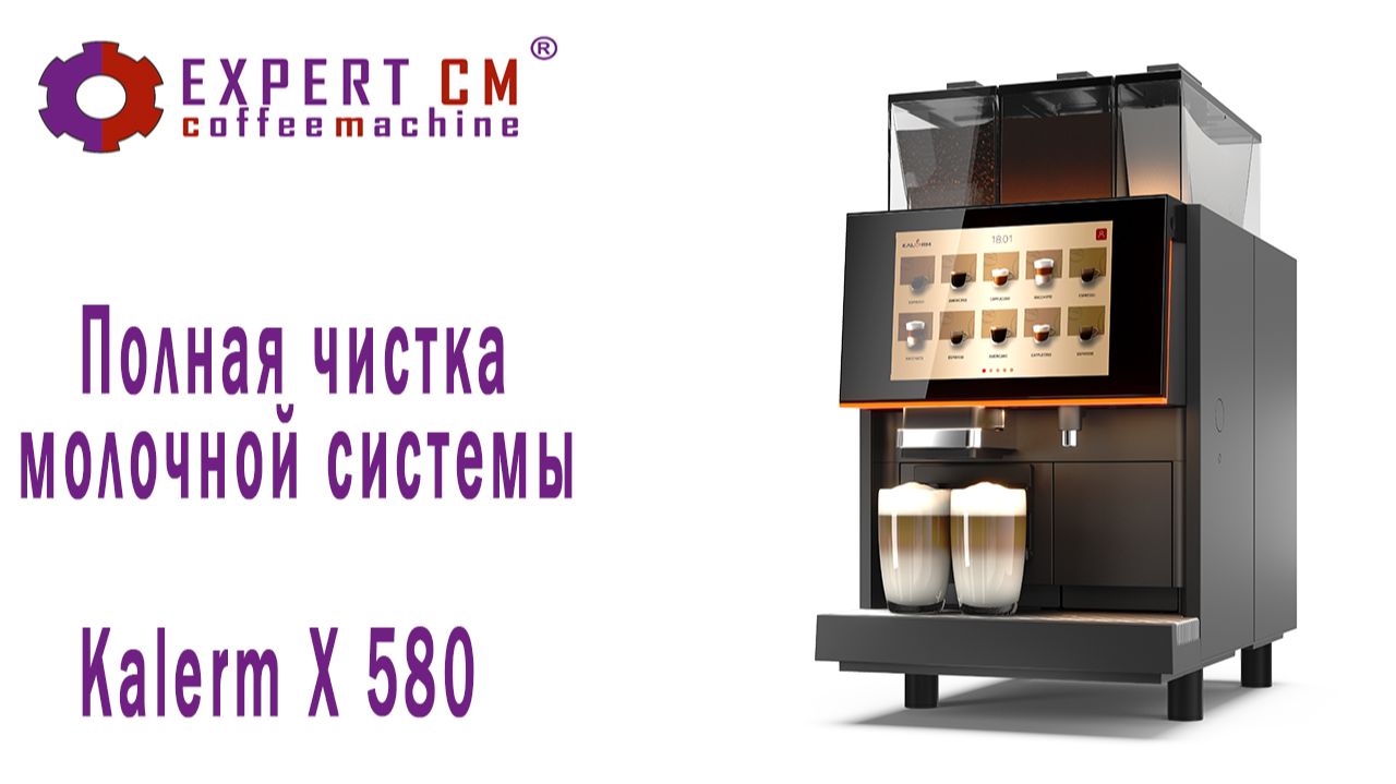 Полная чистка молочной системы кофемашины Kalerm X580