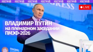 Владимир Путин выступает на пленарном заседании ПМЭФ-2026. Прямая трансляция
