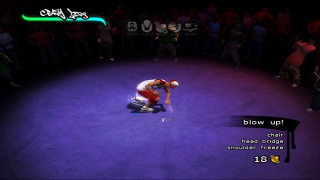 Bboy Crazy Legz Blow Up Finish from BBOYTHEGAME