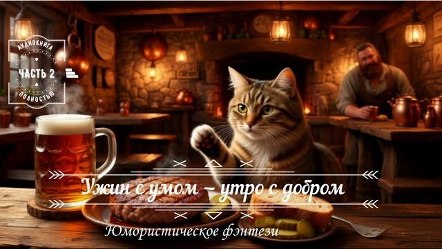 🎧АУДИОКНИГА ПОЛНОСТЬЮ 🍽️ Ужин с умом — утро с добром 🌞 Юмористическое фэнтези 💫ЧАСТЬ 2️⃣ смотреть онлайн