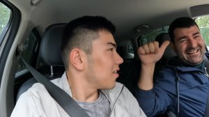 В нашем городе чистейшие  Кабалинские  родники. Набираем воду,  Первый раз запраляю машину.