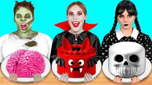 Кулинарный Челлендж# Уэнсдей vs Вампир vs Зомби от Fun Teen