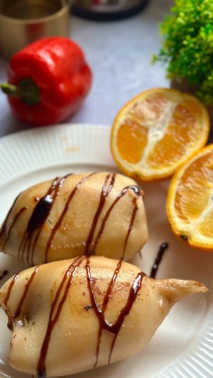 🦑 Фаршированные кальмары с курицей
