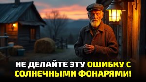 Как неправильная установка солнечных фонарей лишает света сарай и подвал уже через месяц