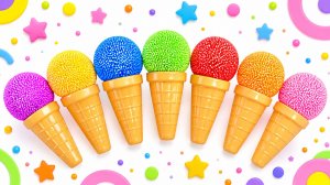 Учим Буквы с Разноцветным Мороженым 🍦 Составляем Слово МАШИНА | Развивающее Видео для Детей
