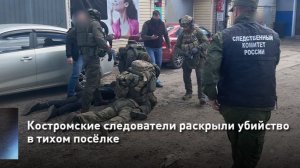 Костромские следователи раскрыли убийство в тихом посёлке