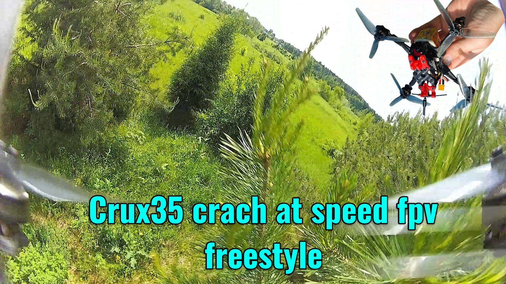 Crux35 Crach At Speed Fpv Freestyle #fpv #drone #beltfpv #fpvdrone #crux35 #freestyle