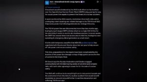 🇷🇺☢️🇺🇦 У Запорожской АЭС введено локальное перемирие для предотвращения ядерной аварии, — МАГАТЭ