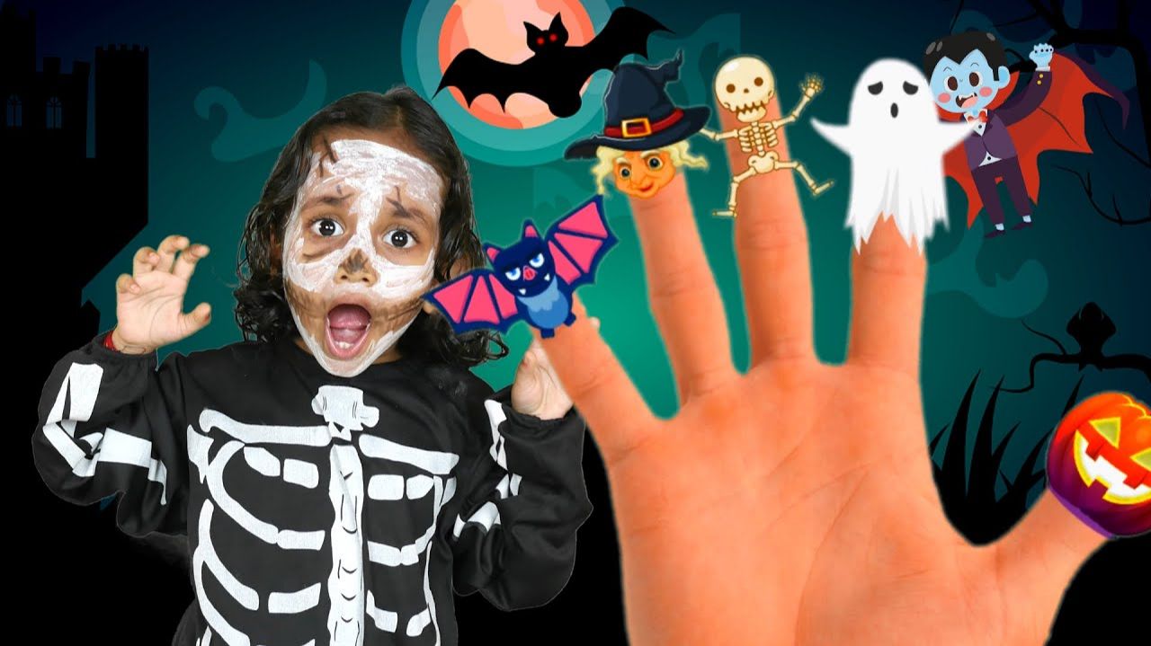 Семья пальцев Хэллоуина  Halloween finger Family song -  Kuku and Cucudu