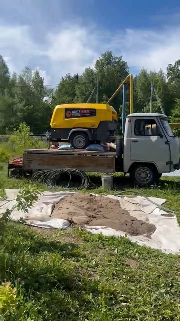 Atlas Copco XAS 88 на пескоструйных работах  Аренда компрессора