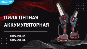 Пилы цепные аккумуляторные на 4 и 6 дюймов