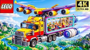 Строим ГИГАНТСКИЙ летающий грузовик LEGO Technic! | Забавный эксперимент Lego