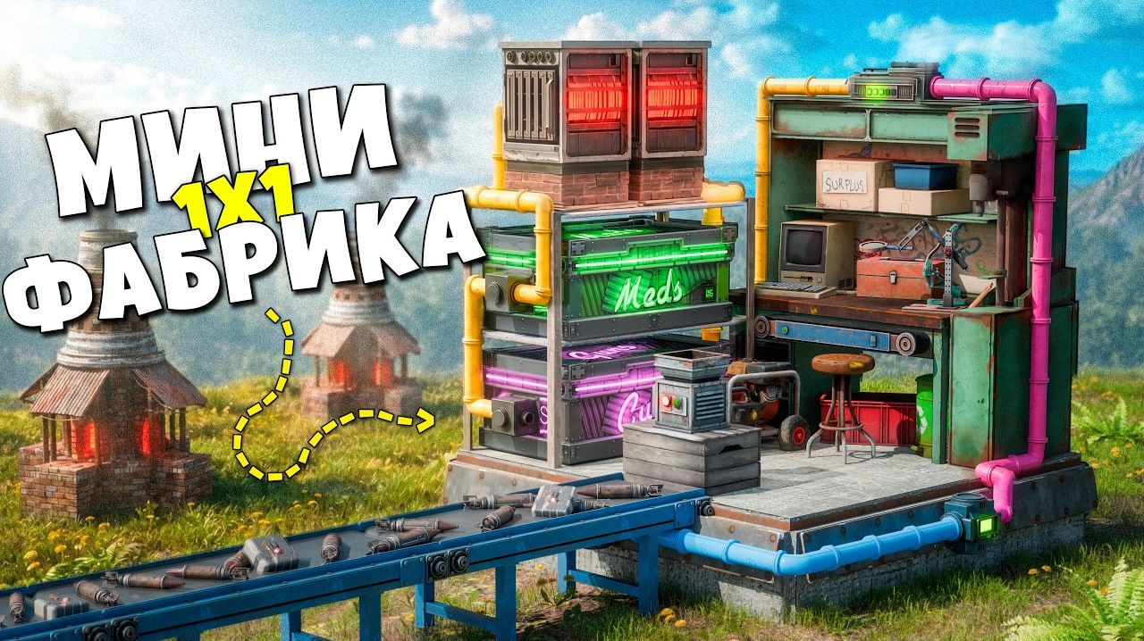 Моя ФАБРИКА РАКЕТ на ОДНОМ ФУНДАМЕНТЕ делает 100 РАКЕТ ЗА ЧАС в раст / rust - РАСТОМАН смотреть онлайн