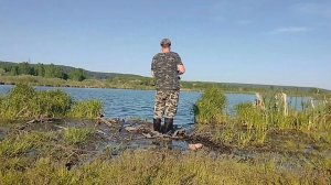Рыбалка на озере, на хищника.