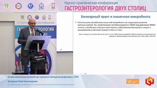 Кучерявый Юрий Александрович Логика клинических решений при перекресте билиарной дисфункции и ГЭРБ