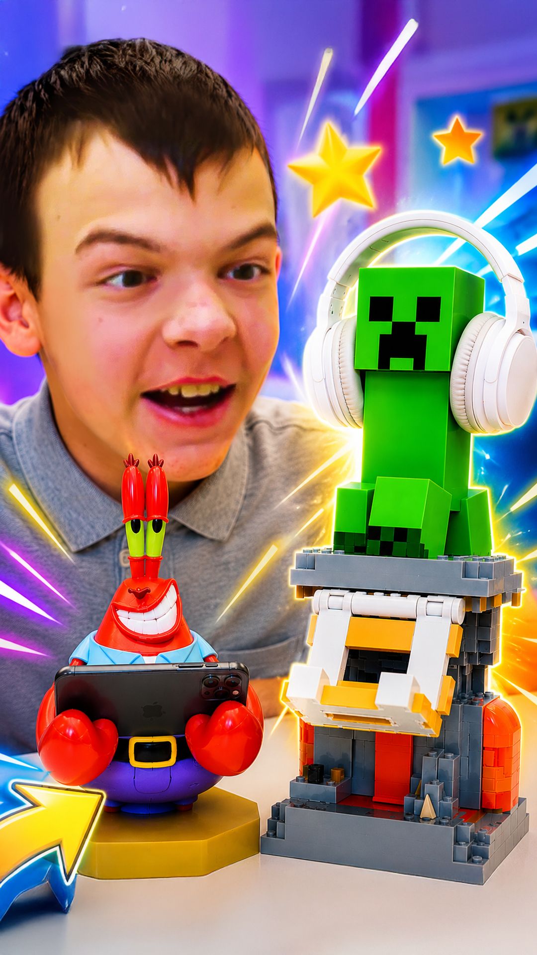 😎😲 Игрушки герои из мультфильмов как подставки! CABLE GUYS на страже гаджетов! Игры для детей