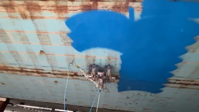 Многофункциональный робот для абразивоструйной очистки и нанесения покрытий на стальные поверхности смотреть онлайн