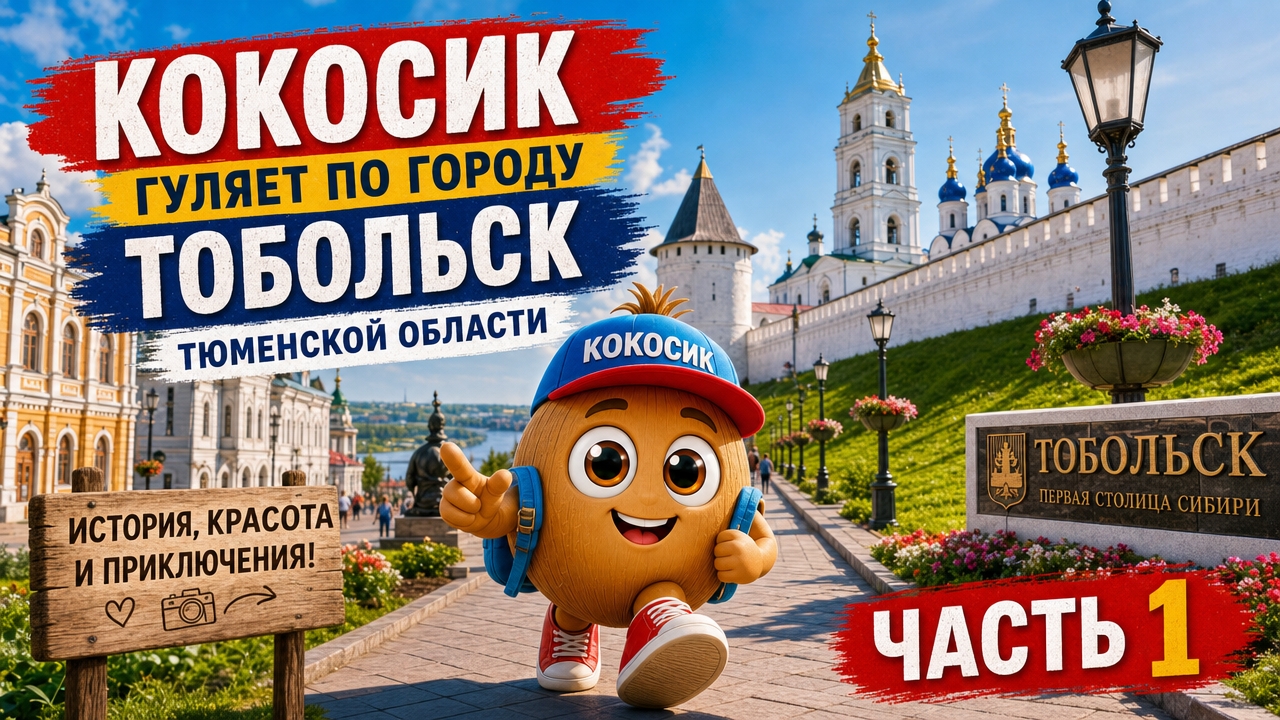 Кокосик гуляет по городу Тобольск, ч.1