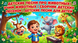 🎶Детские песни про животных | Учим Животных | Сборник детских песенок | Детские песни для детей