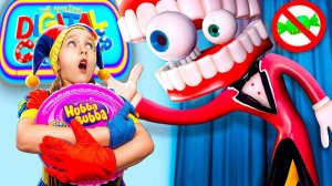Как пронести сладости в The Amazing Digital Circus! Экстремальные прятки в коробках челлендж!