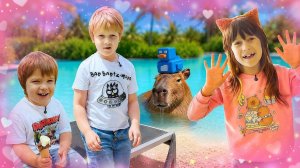Капибара покоряет отель! Весёлый день в отеле с Бьянкой, Карлом и Дорианом