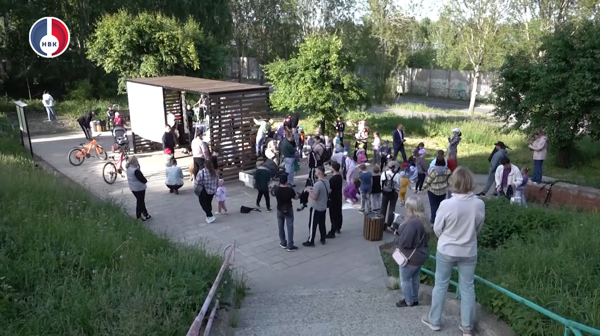Детский праздник на благоустроенном Чуринском променаде