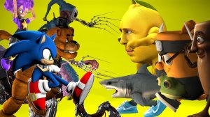 СИНИЙ РАЗМЫТЫЙ Соник vs FNAF vs Итальянских Брейнротов vs Poppy Playtime Глава 5!