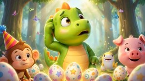 El Bebé Dinosaurio Cuenta Huevos Sorpresa 🦖 Canciones Infantiles y Rimas para Niños y Bebés Aprende