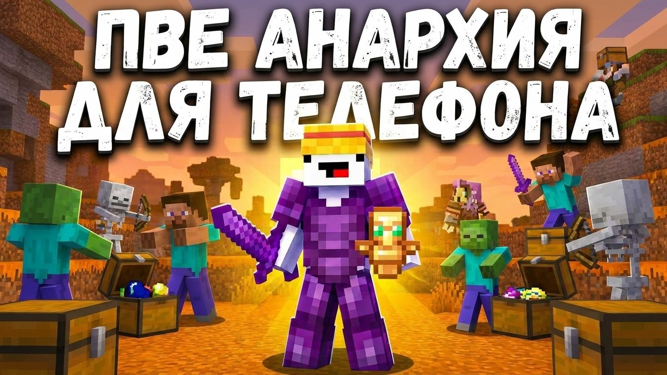 КРУТОЙ SMP СЕРВЕР НА ТЕЛЕФОН В МАЙНКРАФТ ПЕ 1.22 смотреть онлайн