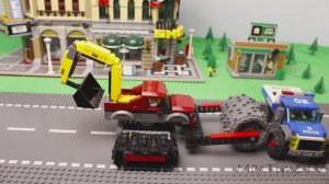 Экспериментальный полицейский грузовик LEGO Испытания и полоса препятствий!