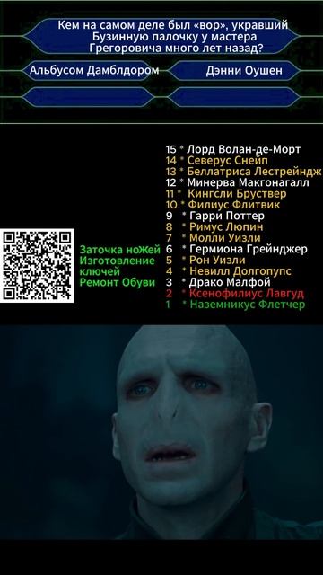 Кто ты в "Гарри Поттер и Дары Смерти"  вопрос № 2