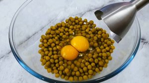 Вместо МЯСА покупаю ГОРОШЕК! Просто взбиваю его с яйцами и готовлю сытный ужин на сковороде