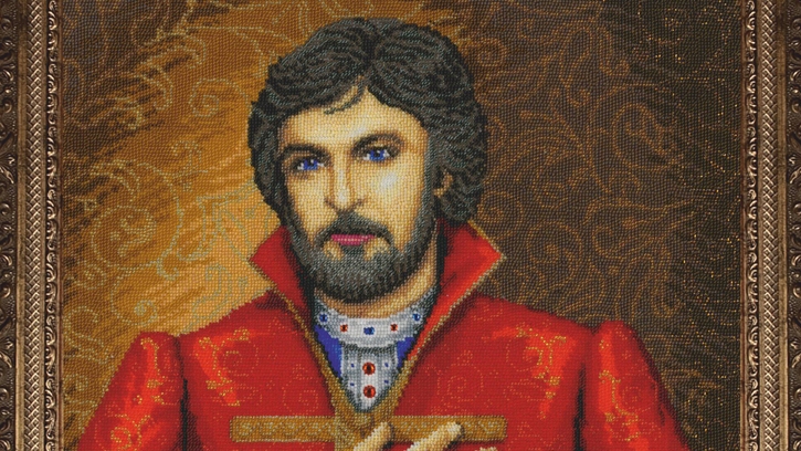 Золотые Ручки - Княжеский подарок. Экватор пройден. Вышивка бисером.