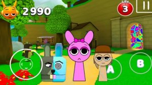 СЕКРЕТЫ ПЕРСОНАЖЕЙ СПРУНКИ ПИНКИ В Super Bear Adventure/Прохождение игры Приключения Супер Медведя