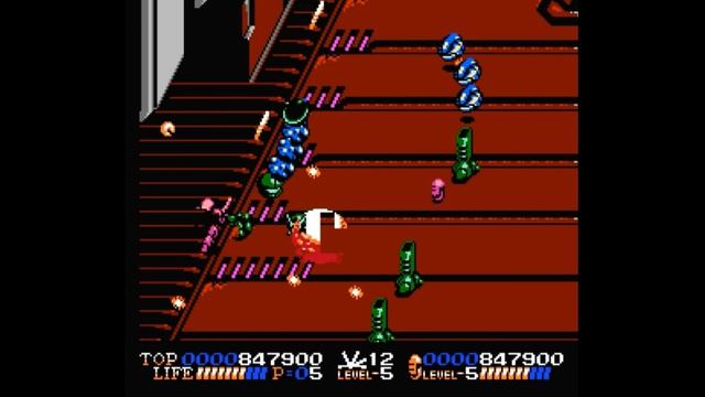Dendy (Famicom,Nintendo,Nes) 8-bit Isolated Warrior Scene 05 Прохождение