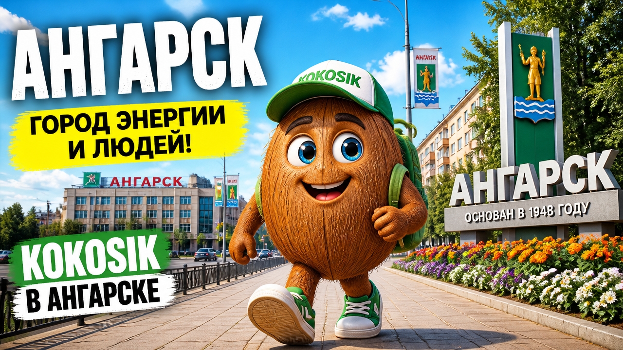 Кокосик гуляет по городу Ангарск