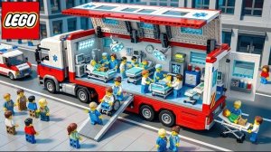 Я построил из конструктора LEGO гигантский передвижной больничный грузовик! 🚑🏥